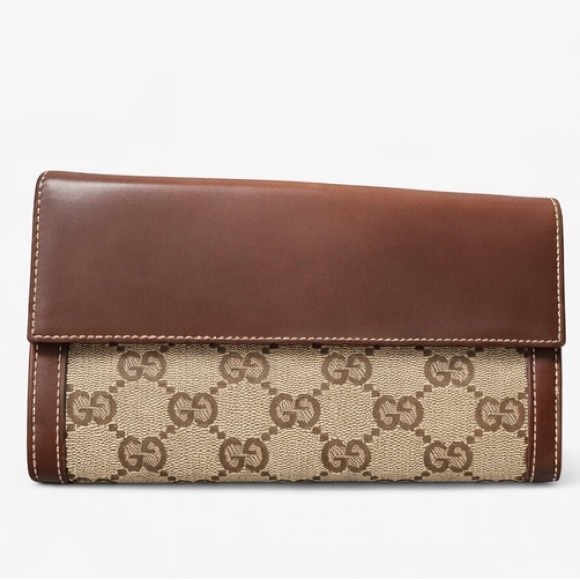 Gucci Brown and Tan Clutch Wallet - Picture 2 of 5
